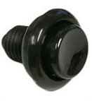 Pinball Machine Cabinet Flipper Buttons, Opaque, 1 1/8" Shaft with Spring, Set of 2
