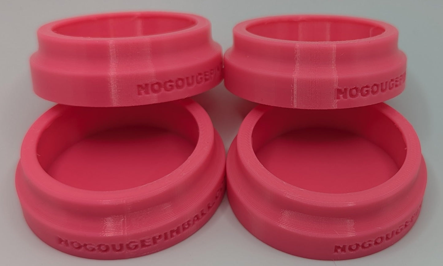 No Gouge Pinball Rubber Leg Leveler Caster Feet, Footies, Cups, Set of 4 (Purple)