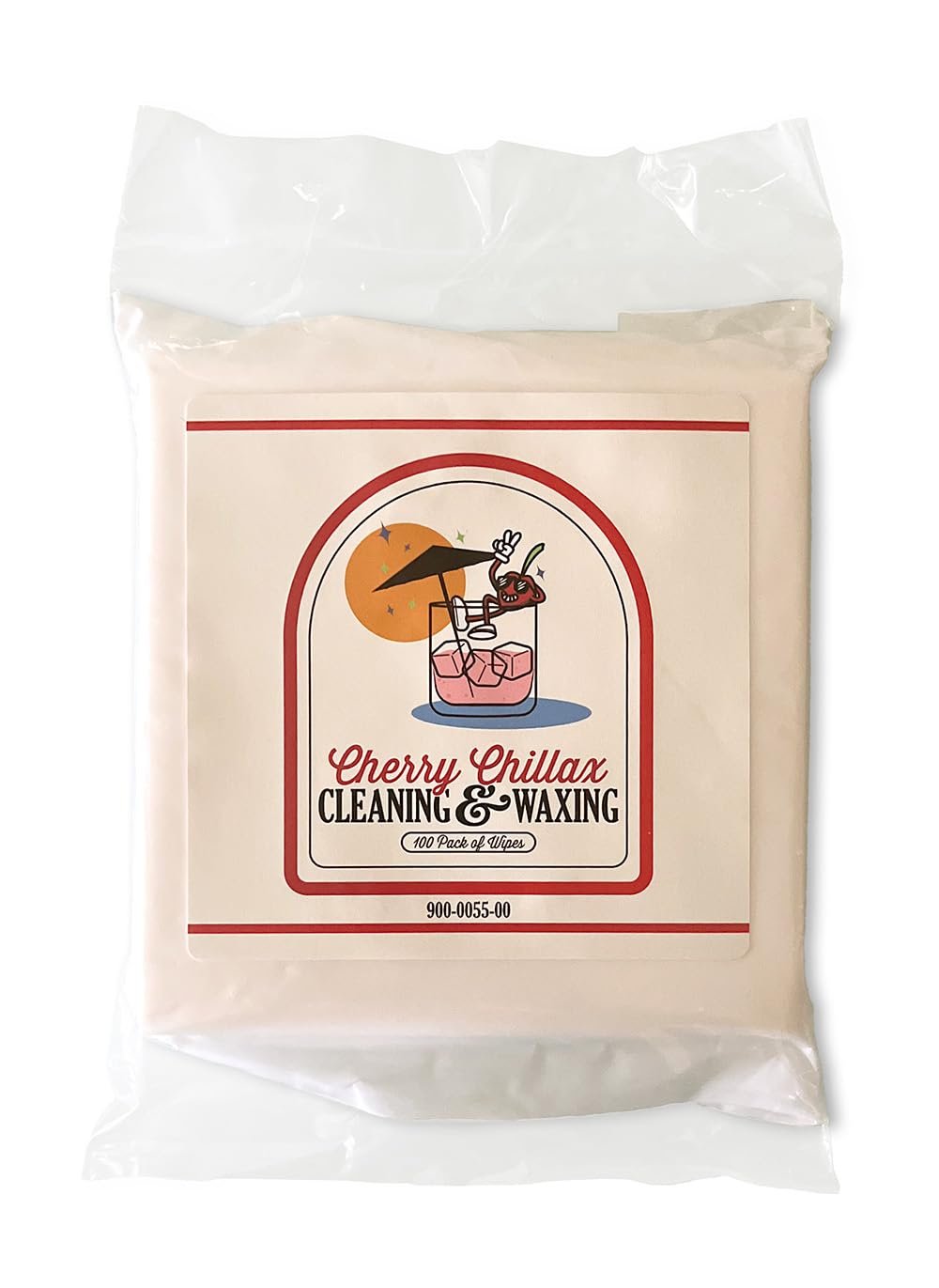 Cherry Chillax Pinball Machine Cleaning & Waxing Wipes, 100 Count Pack