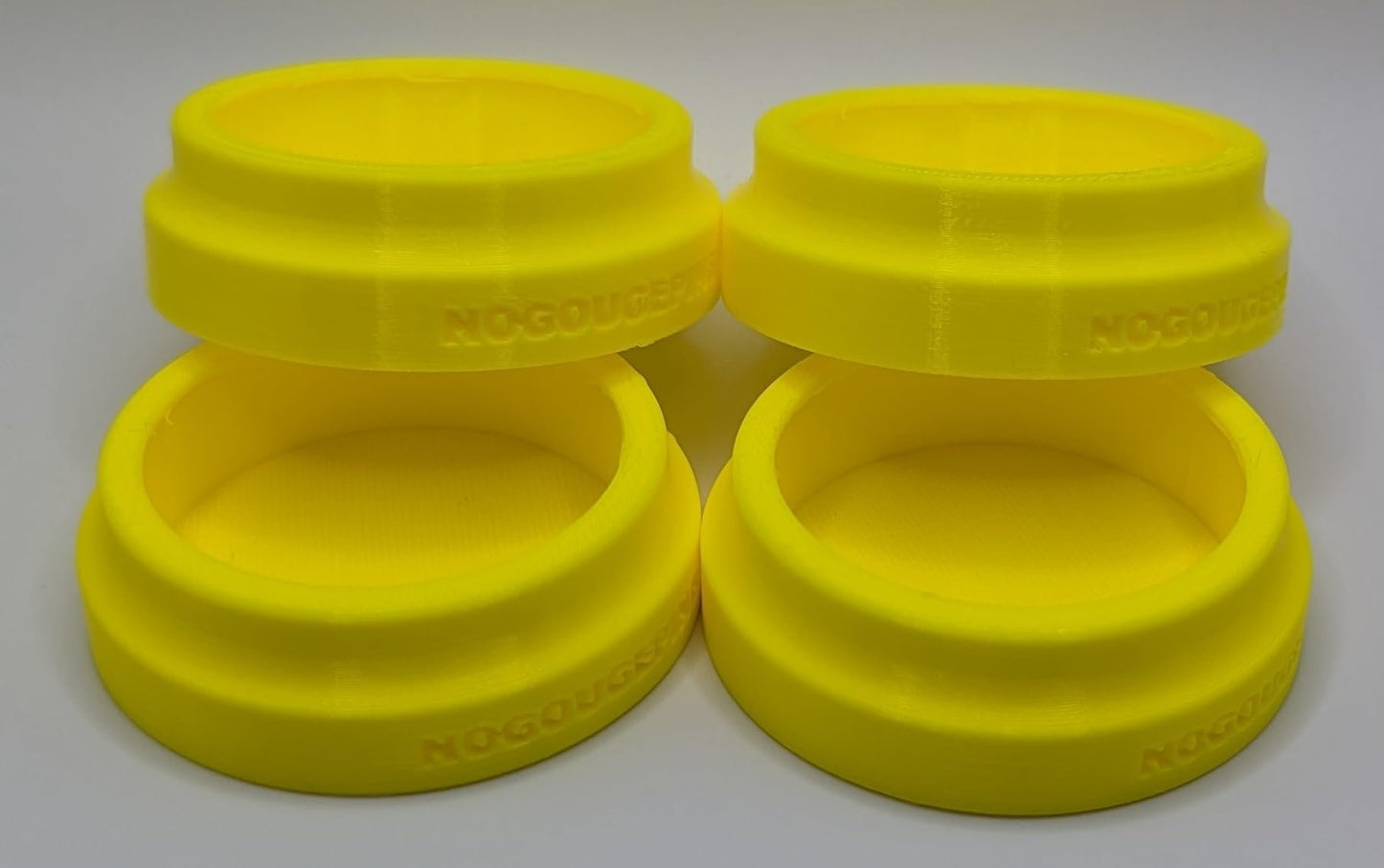 No Gouge Pinball Rubber Leg Leveler Caster Feet, Footies, Cups, Set of 4 (Purple)