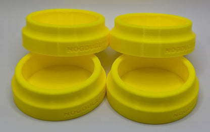 No Gouge Pinball Rubber Leg Leveler Caster Feet, Footies, Cups, Set of 4 (Purple)