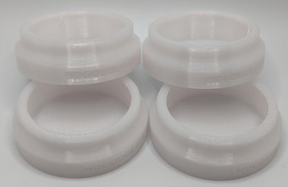 No Gouge Pinball Rubber Leg Leveler Caster Feet, Footies, Cups, Set of 4 (Purple)