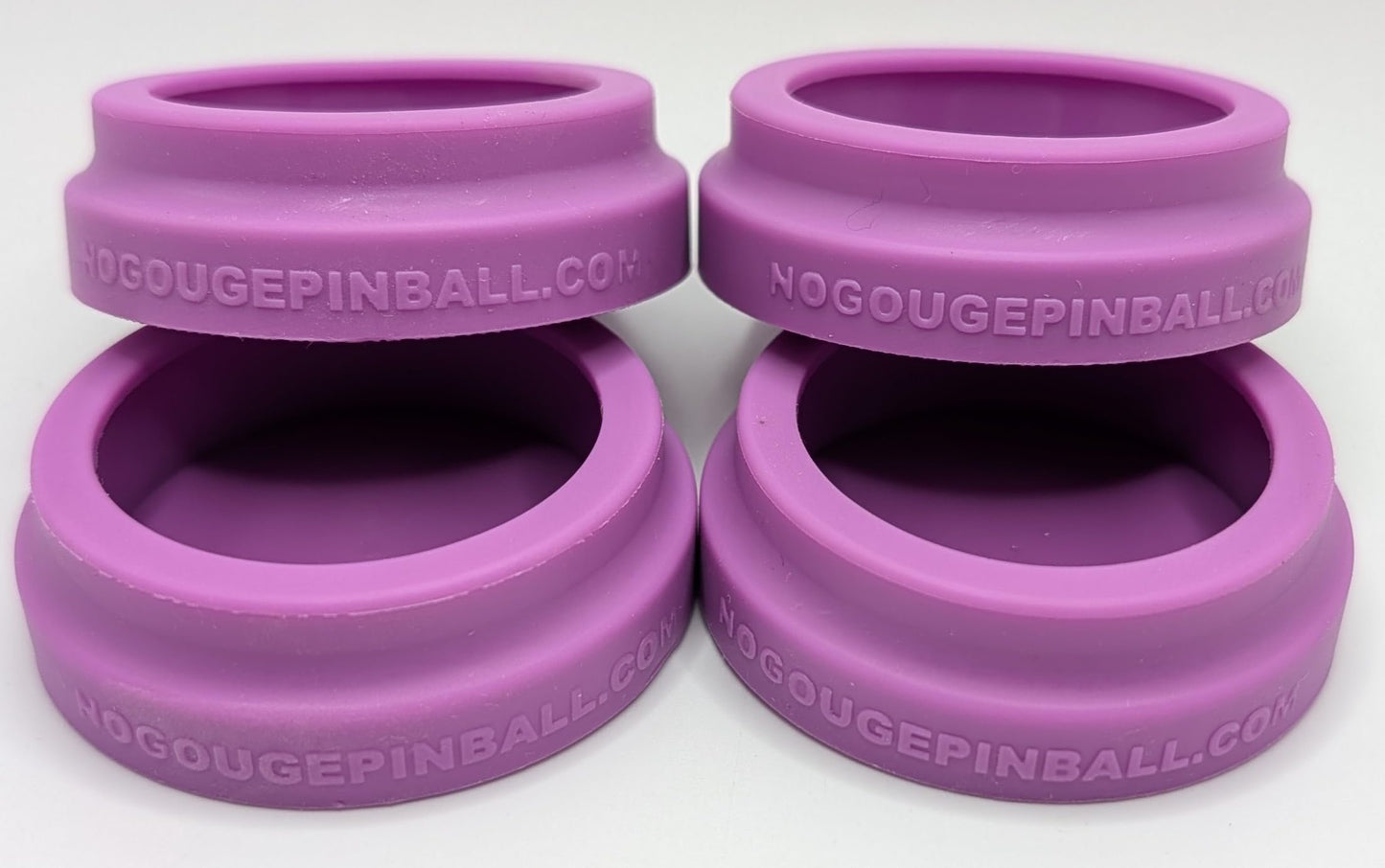 No Gouge Pinball New 100% Molded Silicone! Leg Leveler Caster Feet, Footies, Cups, Set of 4