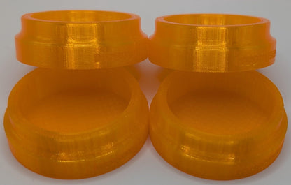 No Gouge Pinball Rubber Leg Leveler Caster Feet, Footies, Cups, Set of 4 (Purple)