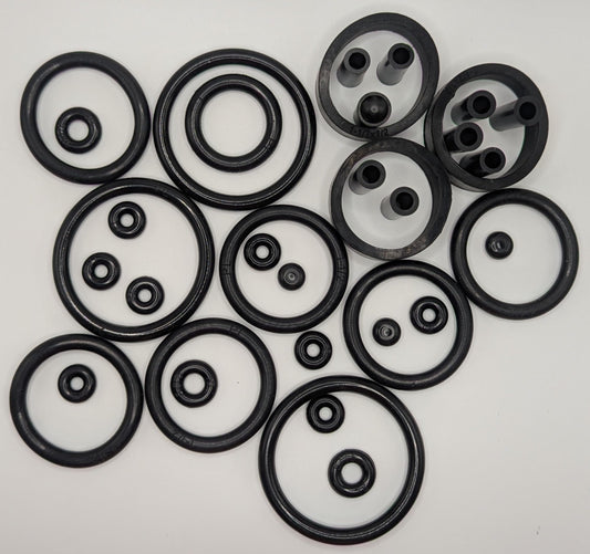 PerfectPlay No Gouge Pinball Replacement Repair Rubber Silicone Ring Kit for Stern James Bond Pinball Machine, Black