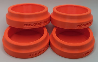 No Gouge Pinball Rubber Leg Leveler Caster Feet, Footies, Cups, Set of 4 (Purple)