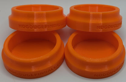No Gouge Pinball Rubber Leg Leveler Caster Feet, Footies, Cups, Set of 4 (Purple)