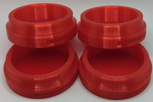 No Gouge Pinball Rubber Leg Leveler Caster Feet, Footies, Cups, Set of 4 (Purple)