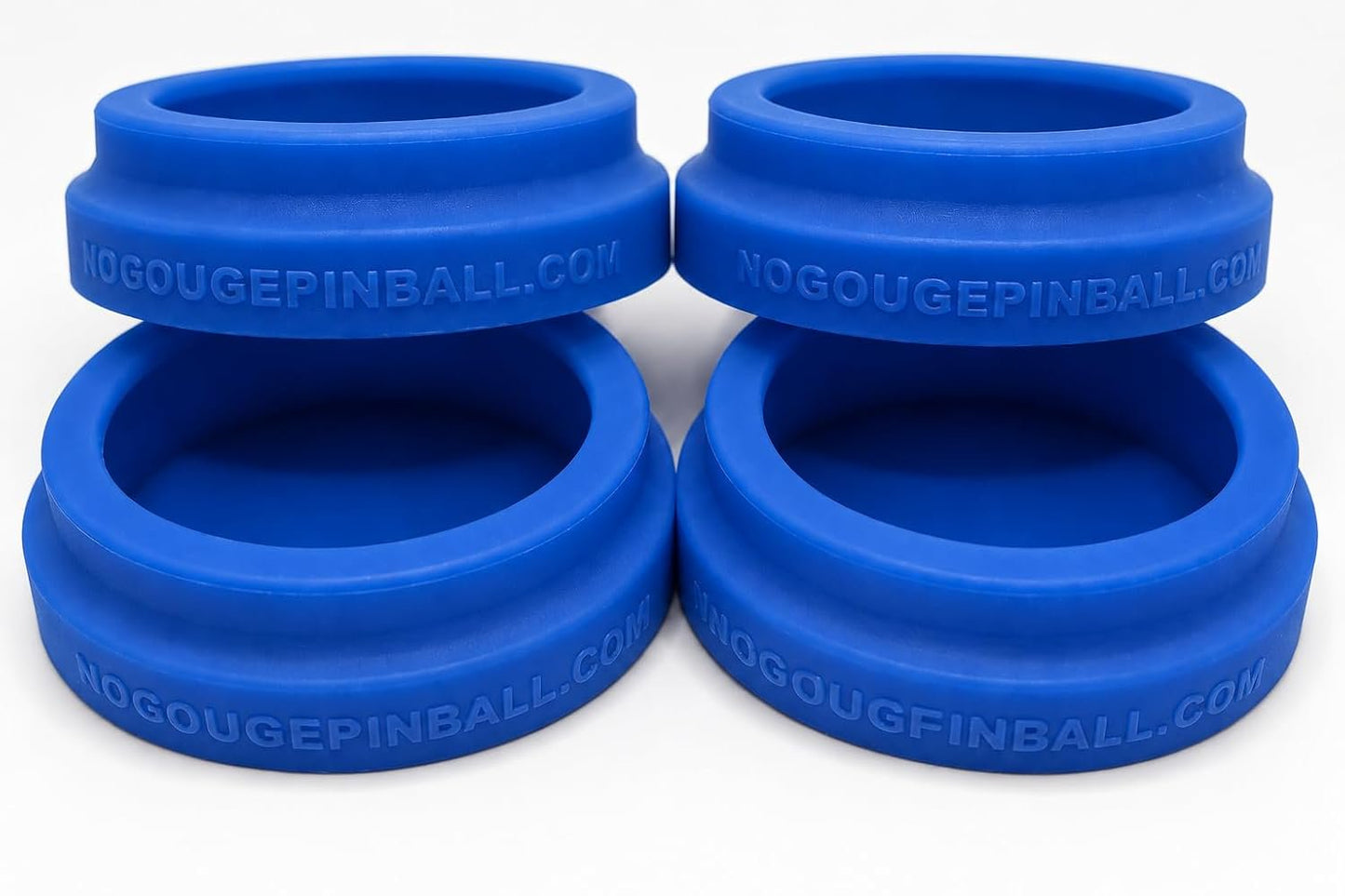 NEW Silicone! No Gouge Pinball Rubber Leg Leveler Caster Feet, Footies, Cups, Set of 4 (Black)