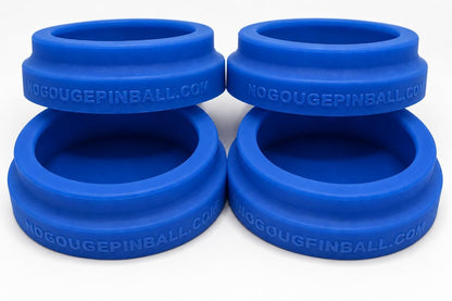 NEW Silicone! No Gouge Pinball Rubber Leg Leveler Caster Feet, Footies, Cups, Set of 4 (Black)