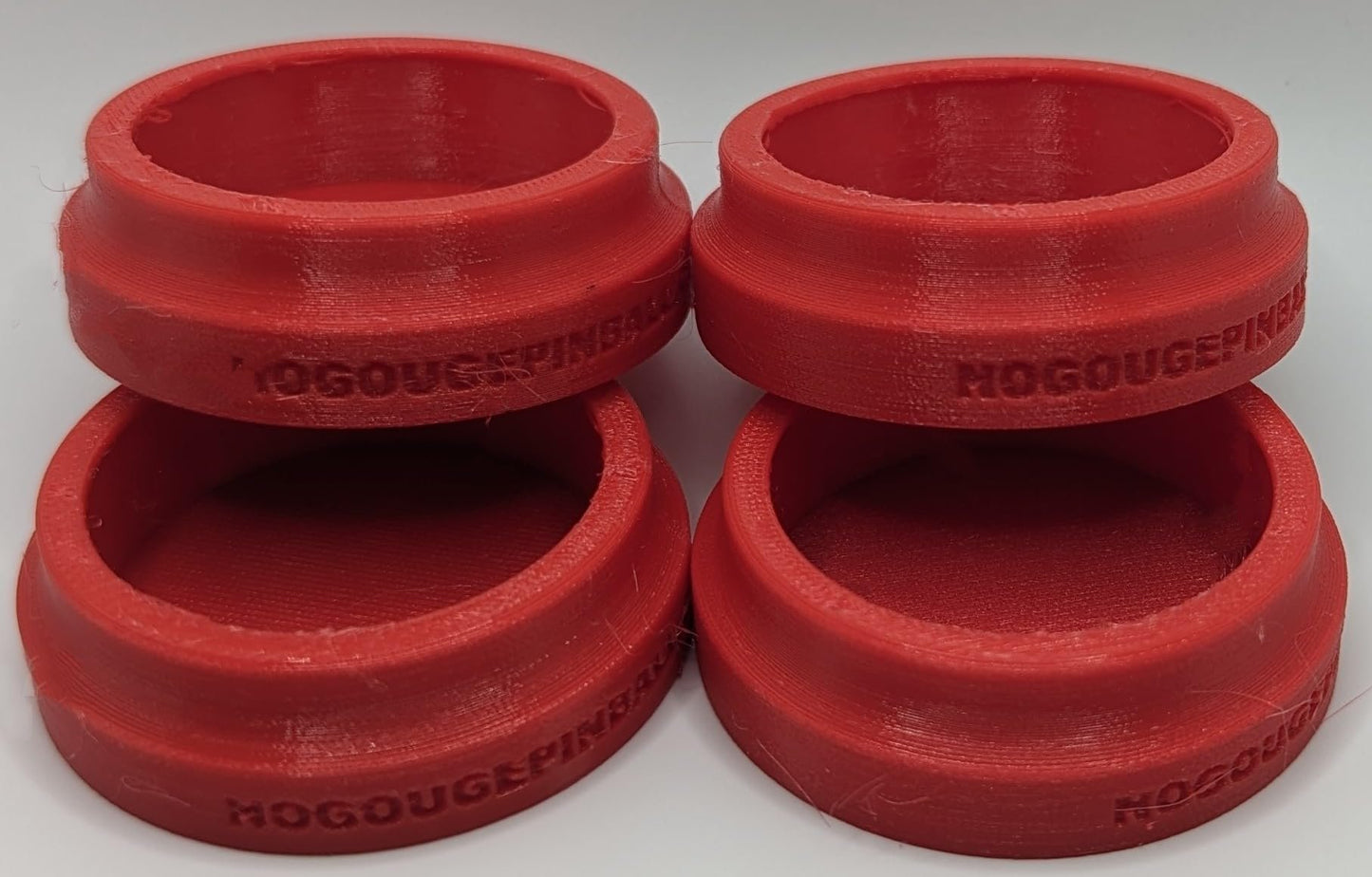 No Gouge Pinball Rubber Leg Leveler Caster Feet, Footies, Cups, Set of 4 (Purple)