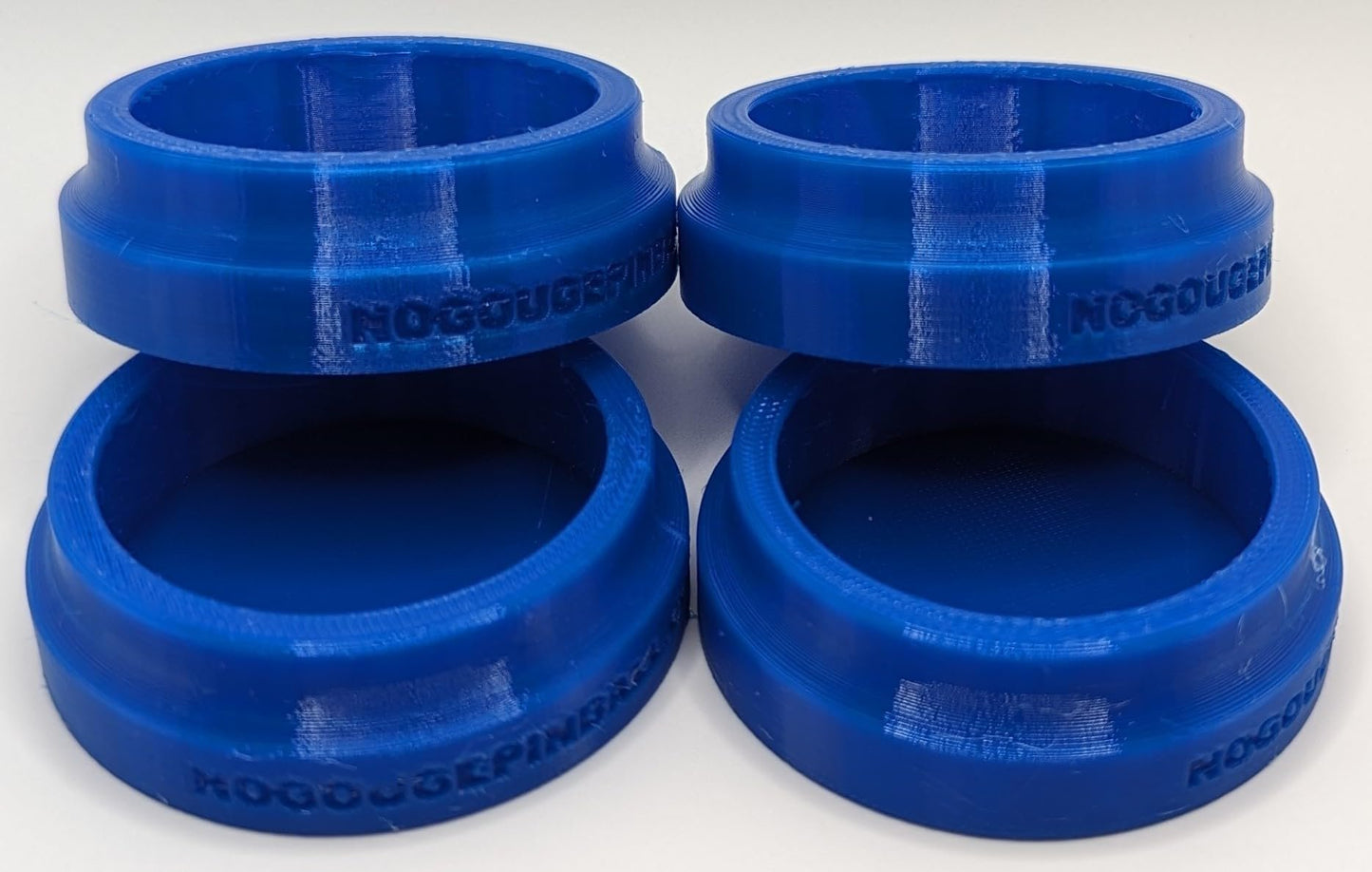 No Gouge Pinball Rubber Leg Leveler Caster Feet, Footies, Cups, Set of 4 (Purple)