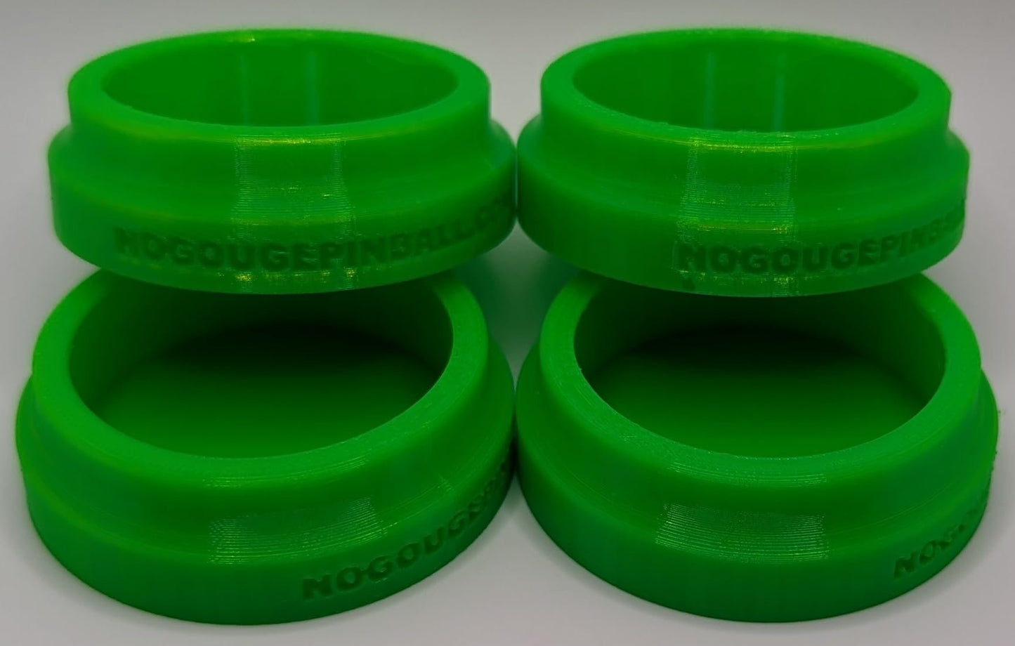 No Gouge Pinball Rubber Leg Leveler Caster Feet, Footies, Cups, Set of 4 (Purple)