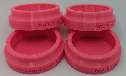 No Gouge Pinball Rubber Leg Leveler Caster Feet, Footies, Cups, Set of 4 (Purple)