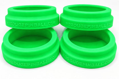 NEW Silicone! No Gouge Pinball Rubber Leg Leveler Caster Feet, Footies, Cups, Set of 4 (Black)