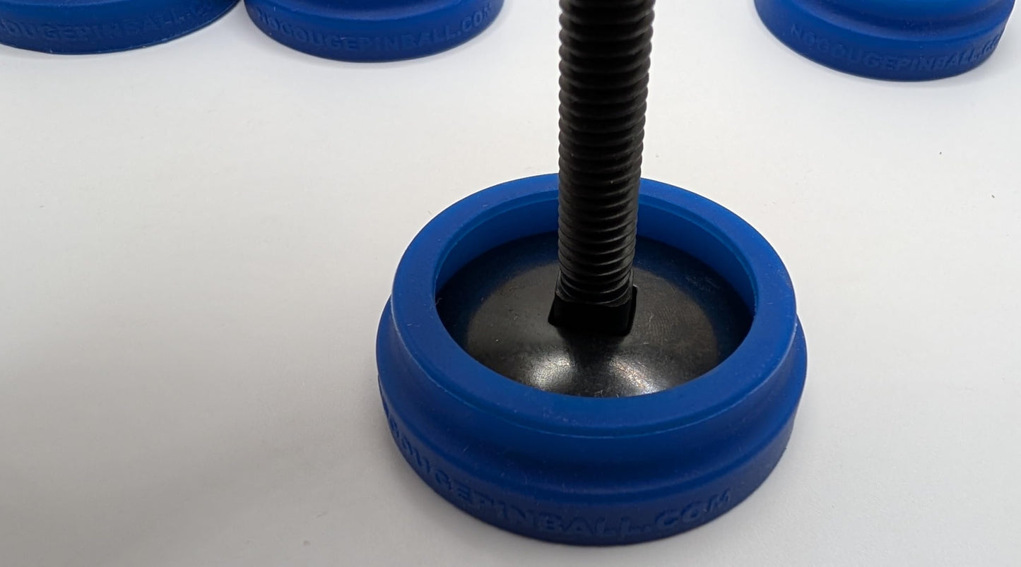 No Gouge Pinball New 100% Molded Silicone! Leg Leveler Caster Feet, Footies, Cups, Set of 4