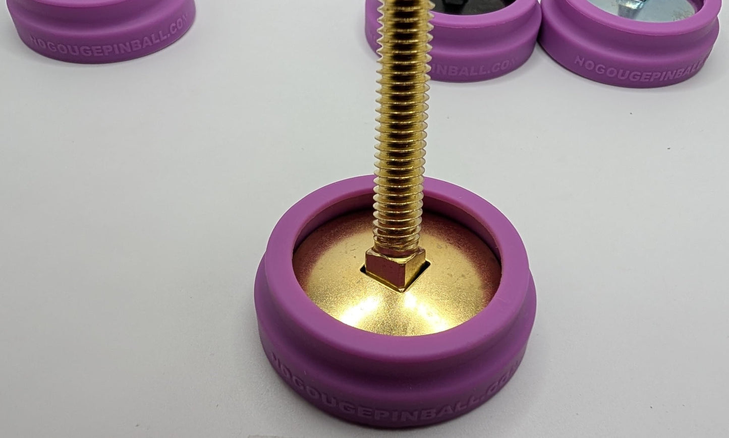 No Gouge Pinball New 100% Molded Silicone! Leg Leveler Caster Feet, Footies, Cups, Set of 4
